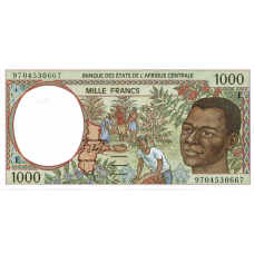 P202Ed Cameroon - 1000 Francs Year 1997